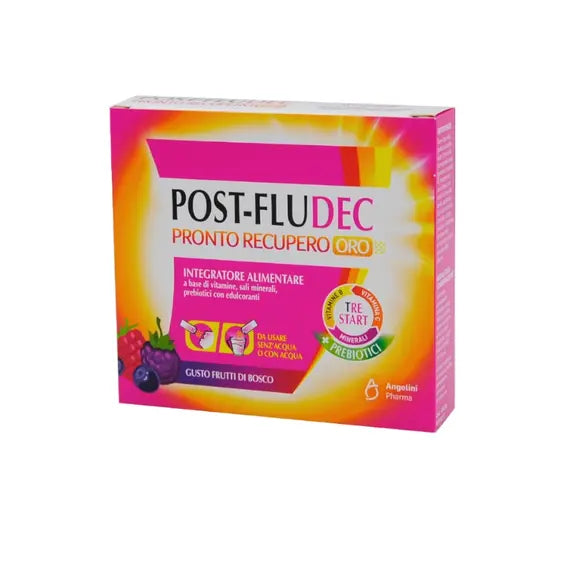 Postfludec Pronto Recupero Oro Gusto Frutti di Bosco 12 Stick da 2.5 Ml | Acquista Online su Farmaclick