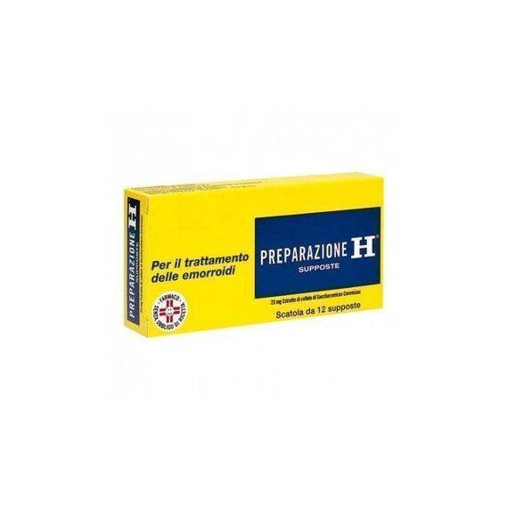 Preparazione H Supposte per il Trattamento delle Emorroidi 12 Supposte | Acquista Online su Farmaclick