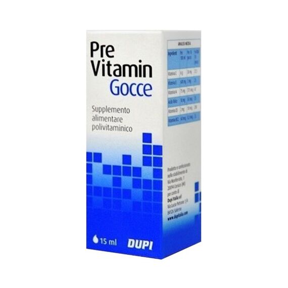 Pre Vitamin Gocce 15 Ml Supplemento Polivitaminico | Acquista Online su Farmaclick