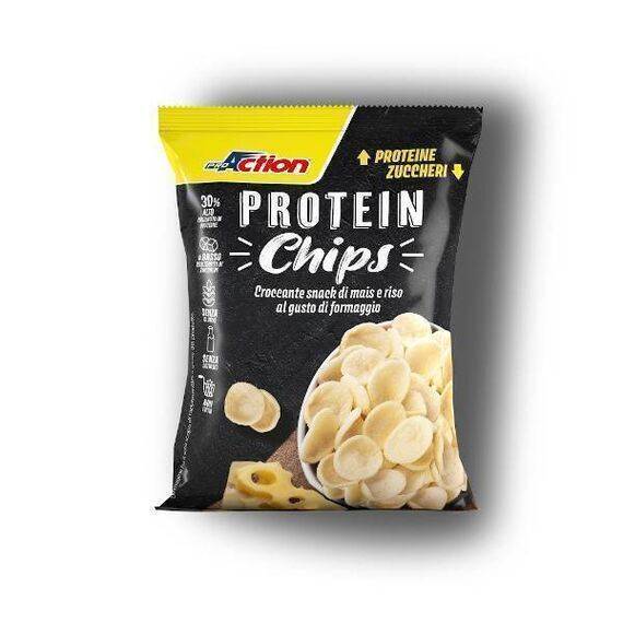 Proaction Protein Chips Snack di Mais e Riso Al Gusto Formaggio 25g | Acquista Online su Farmaclick