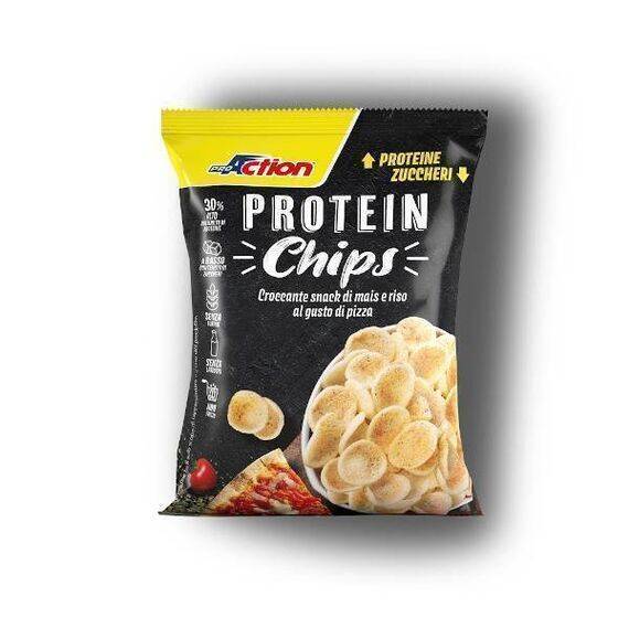 Proaction Protein Chips Snack di Mais e Riso Al Gusto Pizza 25g | Acquista Online su Farmaclick