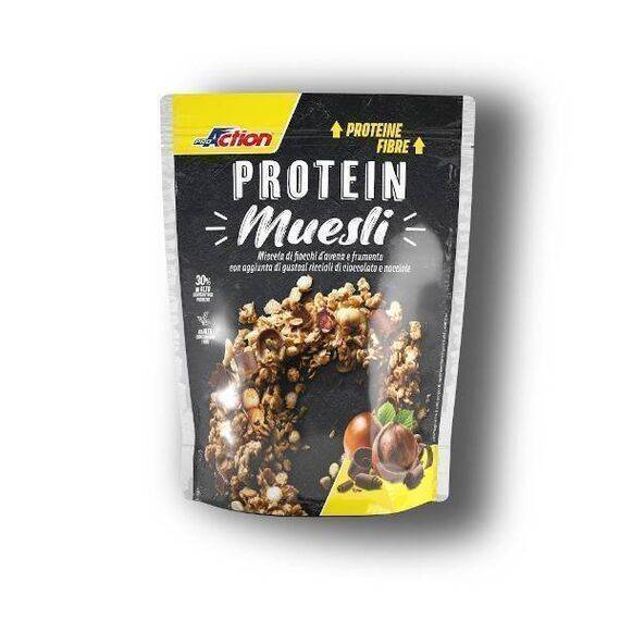 Proaction Protein Muesli Fiocchi D'avena e Frumento con Cioccolato e Nocciole 300g | Acquista Online su Farmaclick