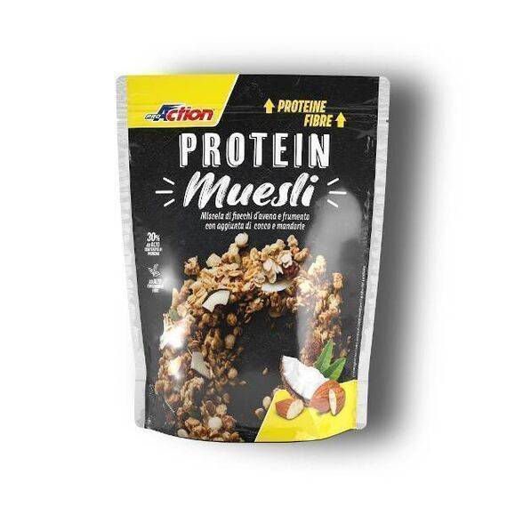 Proaction Protein Muesli Fiocchi D'avena e Frumento con Cocco e Mandorle 300g | Acquista Online su Farmaclick
