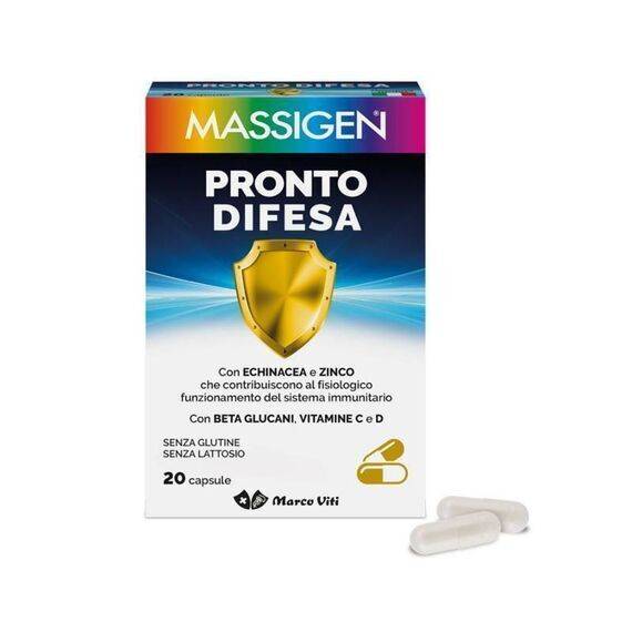 Massigen Pronto Difesa Marco Viti Integratore Alimentare per il Sistema Immunitario 20 Capsule | Acquista Online su Farmaclick