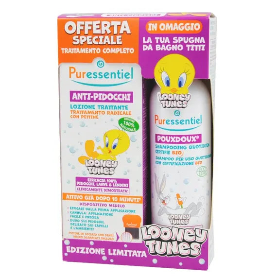 Âpuressentiel Trattamento Completo Anti Pidocchi Looney Tunes Lozione + Shampoo | Acquista Online su Farmaclick