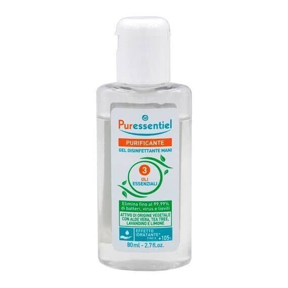 Puressentiel Purificante Gel Igienizzante Mani 80 Ml con Aloe Vera, Alcool Naturale e 3 Oli Essenziali | Acquista Online su Farmaclick