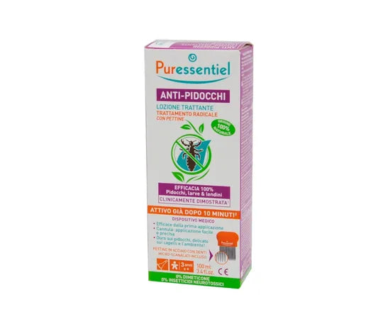 Puressentiel Lozione Trattante Anti Pidocchi Trattamento Radicale 100 Ml Con Pettine