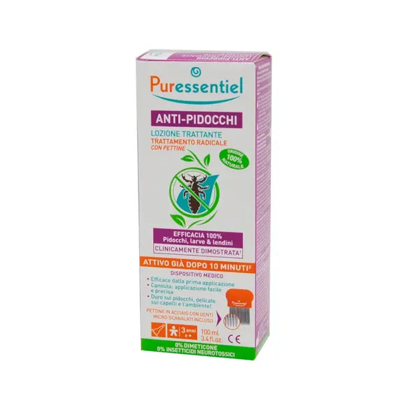 Puressentiel Lozione Trattante Anti Pidocchi Trattamento Radicale 100 Ml con Pettine | Acquista Online su Farmaclick