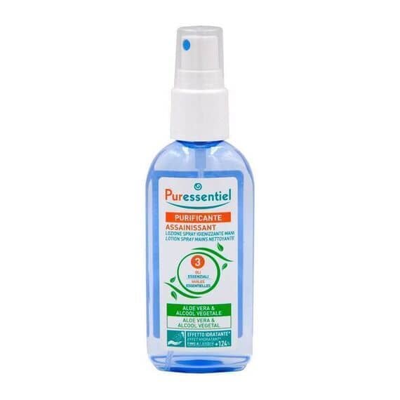 Puressentiel Purificante Lozione Spray Mani 80 Ml con Aloe Vera Ai 3 Oli Essenziali | Acquista Online su Farmaclick
