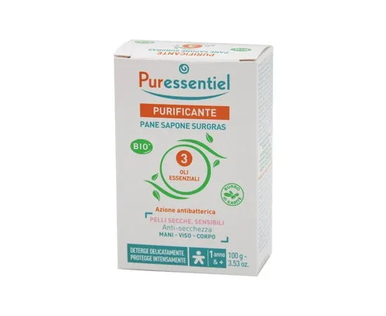 Puressentiel Purificante Pane Sapone Surgras Bio  Per Mani Viso E Corpo 100 G