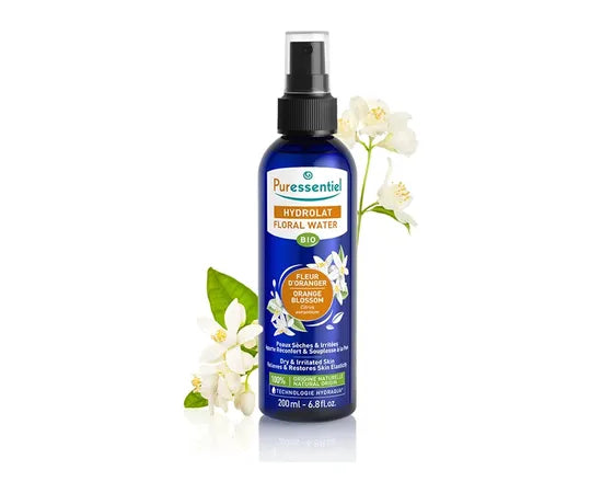 Puressentiel Bio Orangenblütenwasser Hydrolat für trockene und irritierte Haut 200 ml