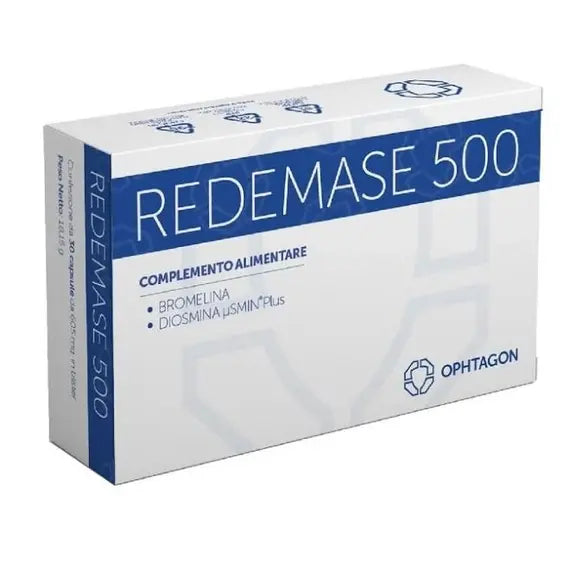 Redemase 500 30 Capsule Integratore di Bromelina 2500 Gdu e Diosmina Micronizzata | Acquista Online su Farmaclick