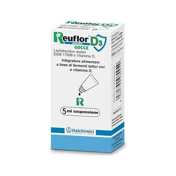 Reuflor D3 Integratore Alimentare per la Flora Intestinale Gocce 5 Ml | Acquista Online su Farmaclick