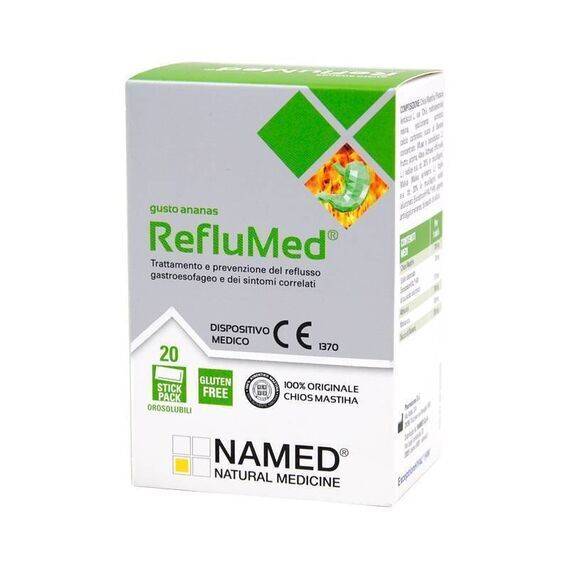 Reflumed per il Reflusso Gastroesofageo 20 Stick Pack Gusto Ananas | Acquista Online su Farmaclick