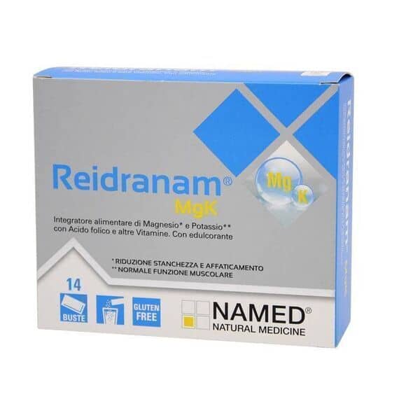 Named Reidranam Integratore Alimentare Magnesio Potassio 14 Buste | Acquista Online su Farmaclick