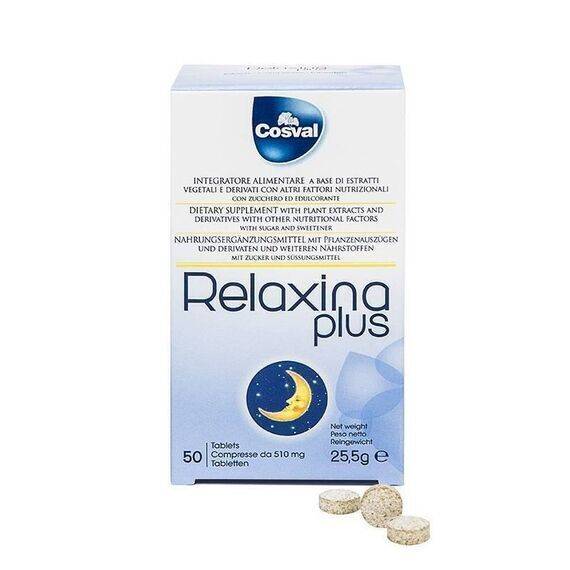 Relaxina Plus Integratore Alimentare per Sonno e Rilassamento 50 Tavolette | Acquista Online su Farmaclick