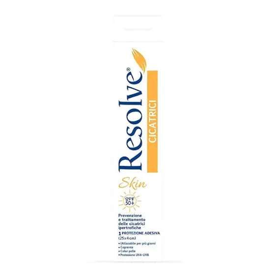 Resolve Cicatrici Skin Spf50+ Prevenzione e Trattamento delle Cicatrici Ipertrofiche 1 Protezione Adesiva 25x4cm | Acquista Online su Farmaclick