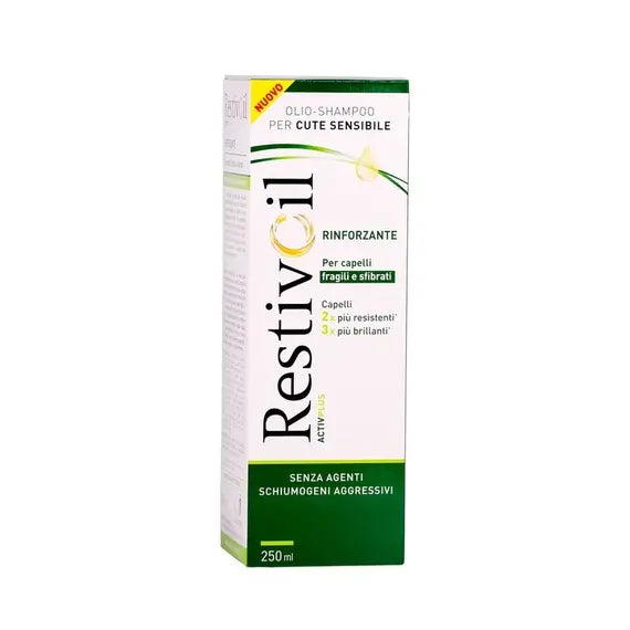 Restivoil Activplus Olio Shampoo per la Cute Sensibile Rinforzante per Capelli Fragili e Sfibrati 250 Ml | Acquista Online su Farmaclick