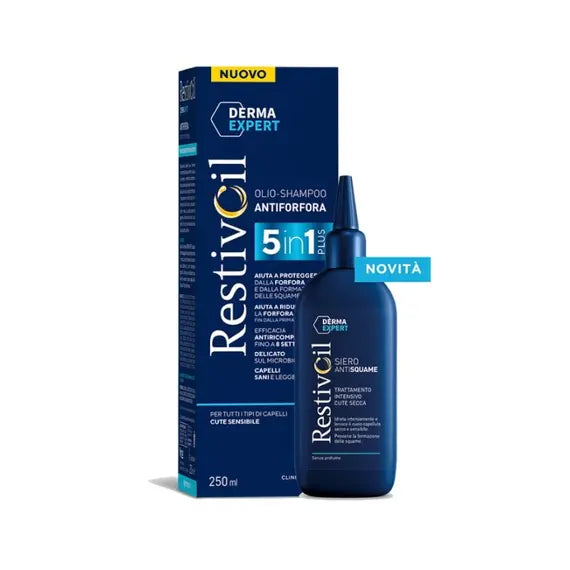 Restivoil Derma Expert 5 in 1 Olio Shampoo Antiforfora Flacone da 250 Ml | Acquista Online su Farmaclick