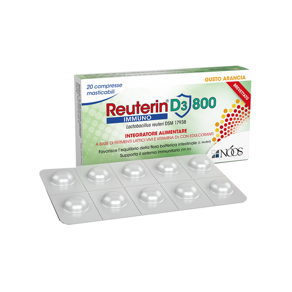 Reuterin D3 Noos 800 Immuno 20 Compresse | Acquista Online su Farmaclick