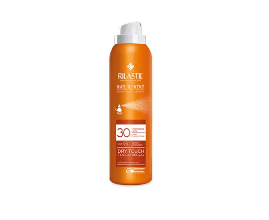 Rilastil Sun System Spray Dry Touch Tocco Secco LSF 30 Elasitzitätswirkung 200 ml