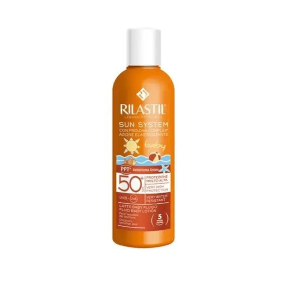 Rilastil Sun System Latte Baby Fluido Spf 50 200 Ml | Acquista Online su Farmaclick