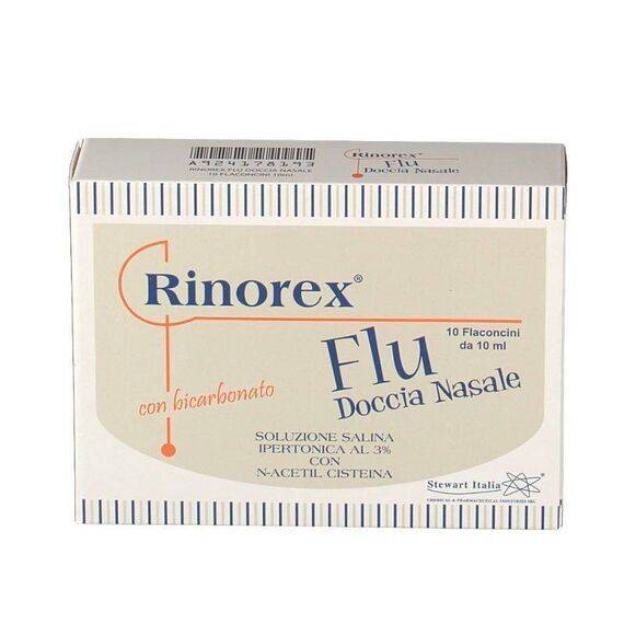 Rinorex Flu Doccia Nasale 10 Flaconcini 10 Ml | Acquista Online su Farmaclick