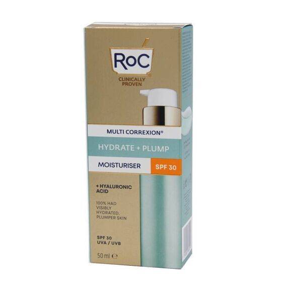 Roc Multi Correxion Hydrate + Plump Crema Idratante con Acido Ialuronico Spf30 50 Ml | Acquista Online su Farmaclick