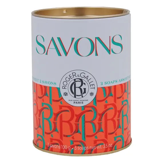 Roger e Gallet Confezione in Barattolo con 3 Saponi Assortiti da 100 Ml Neroli Giugembre Rouge Ceillet Mignardise | Acquista Online su Farmaclick