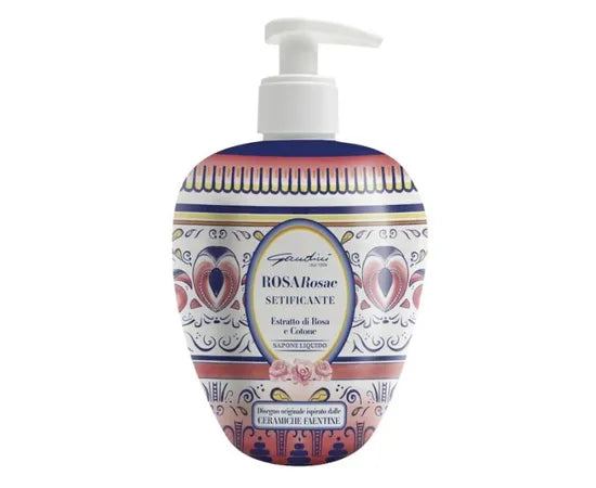 Gandini Rosa Rosae Setificante Estratto di Rosa e Cotone  Sapone Liquido 500 ml