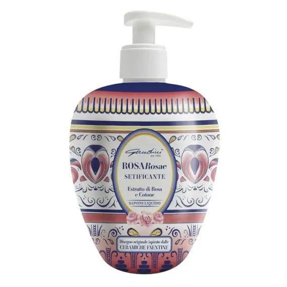 Gandini Rosa Rosae Setificante Estratto di Rosa e Cotone Sapone Liquido 500 Ml | Acquista Online su Farmaclick