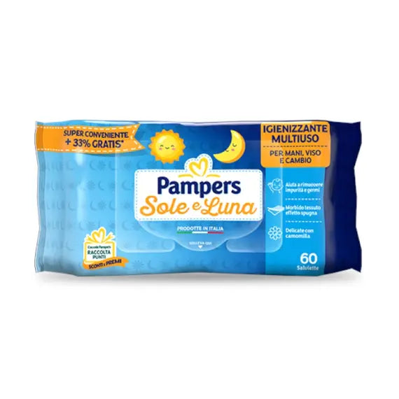 Pampers Wipes Sole&luna 52 Salviette | Acquista Online su Farmaclick