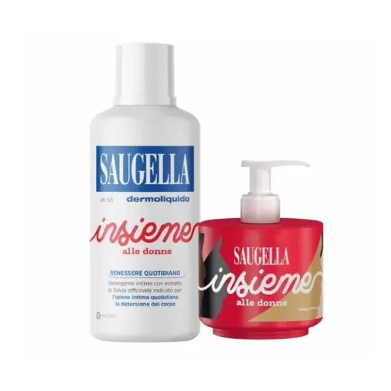 Saugella Insieme Edizione Limitata Dermoliquido 500 Ml + Dispencer Dermoliquido 150 Ml | Acquista Online su Farmaclick