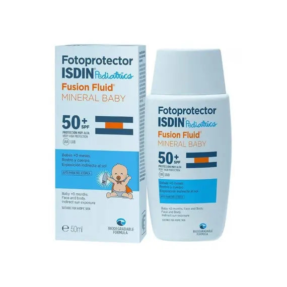 Isdin Pediatrics Fotoprotector Spf 50+ Fusion Fluid Mineral Baby 50 Ml | Acquista Online su Farmaclick