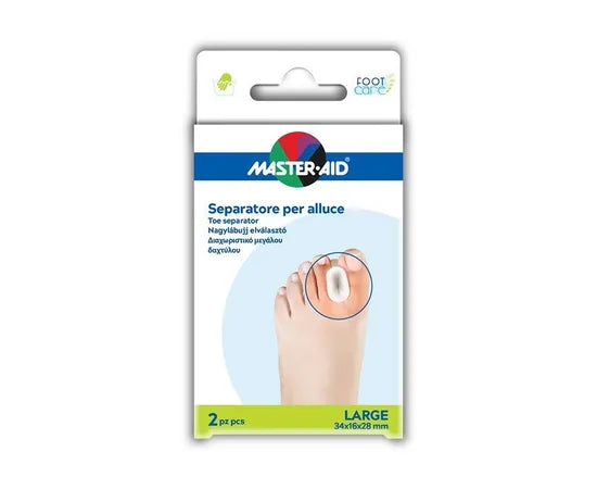 Master Aid Separatore Per Alluce Large 34 X 16 X 28 Mm 2 Separatori
