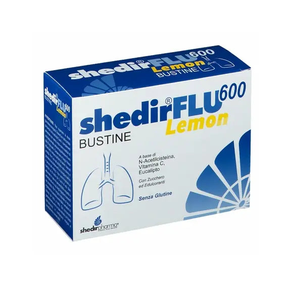 Shedirflu 600 Lemon Integratore per le Vie Respiratorie 20 Bustine Gusto Limone | Acquista Online su Farmaclick