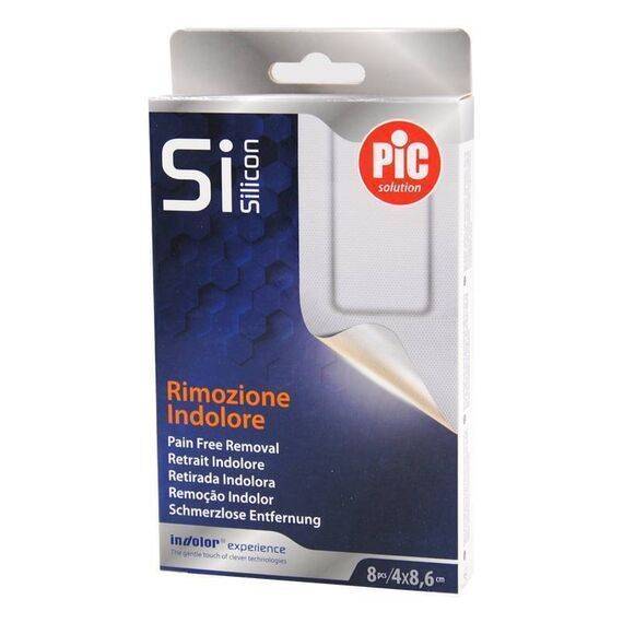 Pic Si Silicon Cerotto 8 Pezzi / 4 X 8,6cm | Acquista Online su Farmaclick