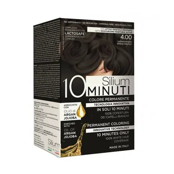 Silium Maxi 10 Minuti Castano Intenso 4.00 Colore Permanente X 2 Applicazioni o Folta Chioma | Acquista Online su Farmaclick