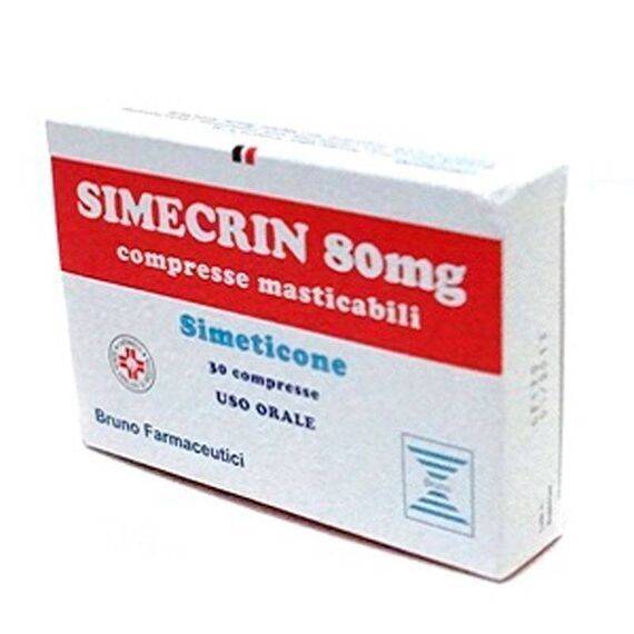 Simecrin 80 Mg 30 Compresse Masticabili per Meteorismo | Acquista Online su Farmaclick