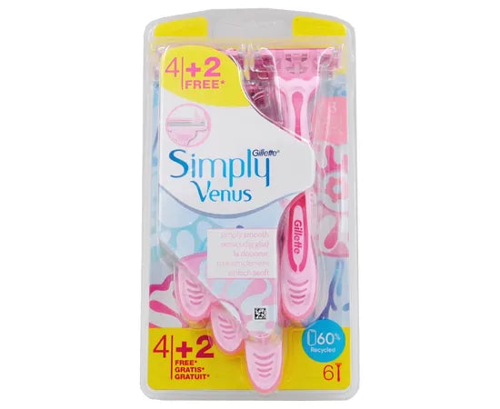 Gillette Venus Simply 4 Pezzi + 2 G