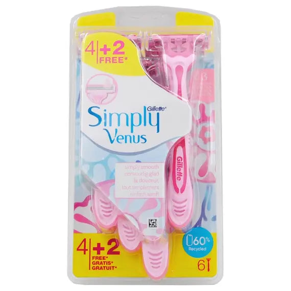 Gillette Venus Simply 4 Pezzi + 2 G | Acquista Online su Farmaclick