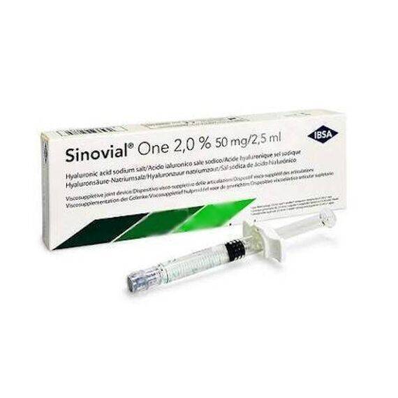 Siringa Intra-articolare Sinovial 50 Acido Ialuronico Sale Sodico 2% 50mg/2,5ml 2,5ml + Ago 21 Gauge | Acquista Online su Farmaclick