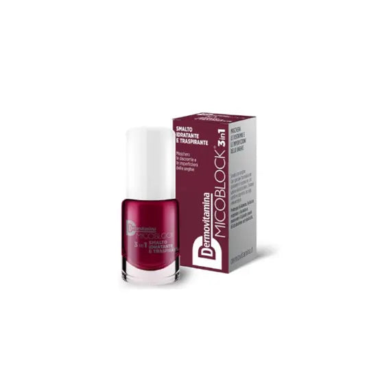 Dermovitamina Micoblock 3 in 1 Smalto Idratante e Traspirante Bordeaux 5 Ml | Acquista Online su Farmaclick