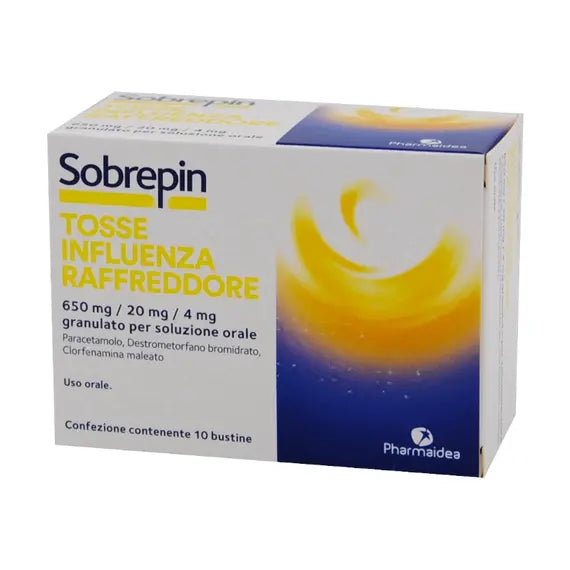 Sobrepin 650 Mg Tosse Influenza Raffreddore 10 Bustine | Acquista Online su Farmaclick
