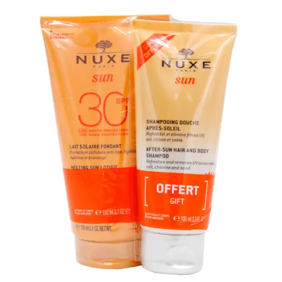 Nuxe Sun 30 Spf 150 Ml con Gift Nuxe Shampoo Doccia Dopo Sole 100 Ml | Acquista Online su Farmaclick