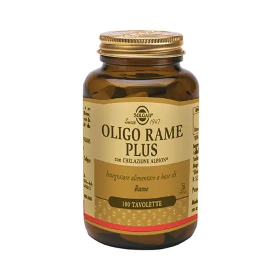 Solgar Oligo Rame Plus Integratore Alimentare 100 Tavolette | Acquista Online su Farmaclick