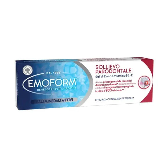 Emoform Dentifricio Sollievo Paradontale Sali di Zinco e Vit B5-e | Acquista Online su Farmaclick