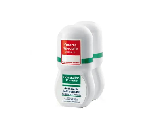 Somatoline Cosmetic Deodorant Empfindliche Haut Roll-On 2er Pack à 50 ml
