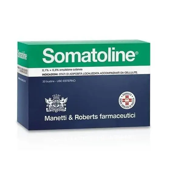 Somatoline Emulsione Cutanea 0,1% + 0,3% Contro la Cellulite 30 Bustine | Acquista Online su Farmaclick