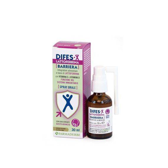 Difes X Lattoferrina Barriera Integratore Alimentare per le Difese Immunitarie Spray 30 Ml | Acquista Online su Farmaclick